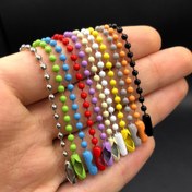 تصویر بند زیپی اویزی رنگی 2 - طوسی bandzipi avizi rangi