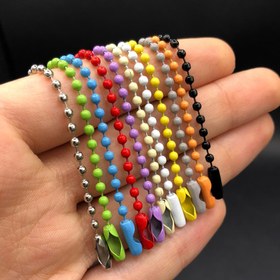 تصویر بند زیپی اویزی رنگی 2 - طوسی bandzipi avizi rangi