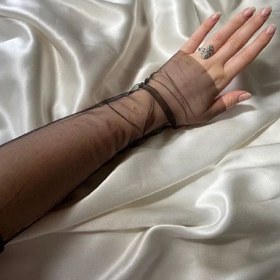 تصویر دستکش توری بدون انگشت 