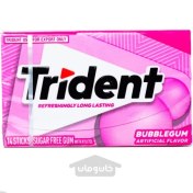 تصویر آدامس تریدنت بادکنکی بدون شکر 14 عددی Trident ا Trident bubble gum without sugar 14 pcs Trident bubble gum without sugar 14 pcs