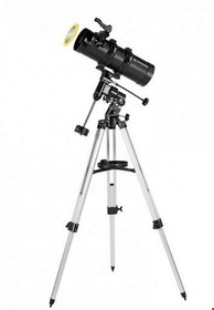 تصویر دوربین تلسکوپی پایه دار برسر آلمان BRESSER Teleskop Teleskop Pluto 114 500 EQ mit Handy Adapter 