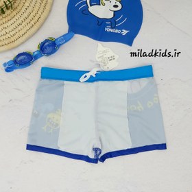 تصویر مایو شنا پسرانه پادار طرح هیولاهای کارتونی بامزه 