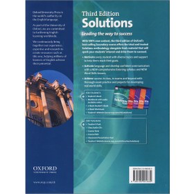 تصویر کتاب سولوشنز المنتری ویرایش سوم | Solutions Elementary 3rd Edition Solutions Elementary 3rd Edition