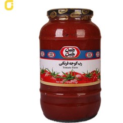 تصویر کنسرو رب گوجه فرنگی چین چین ظرف شیشه ای وزن 1570 گرمی - 6 عدد 