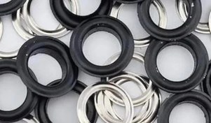 تصویر حلقه پانچ منگنه سایز ۲۸ مشکی (بسته۵۰ عددی) 