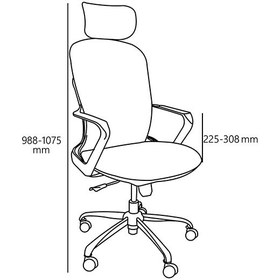 تصویر صندلی مدیریتی نیلپر کد OCM 117 