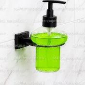 تصویر جای مایع شیشه ای دیواری سرویس بهداشتی و حمام 