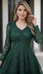 تصویر لباس مجلسی زنانه مدل سارا سایز ۴۰ الی ۵۲ 