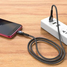 تصویر کابل شارژ هوکو مدل U89 با سری میکرو HOCO U89 Easy charged charging data cable USB to Micro-USB