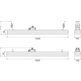 تصویر چراغ صنعتی LED تتیس آویز 200 وات گلنور 