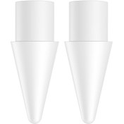 تصویر نوک قلم بیسوس مدل Smooth Writing بسته ۲ عددی Baseus Smooth Writing Capacitive Stylus Tips Moon White 2pcs P80015906213-00
