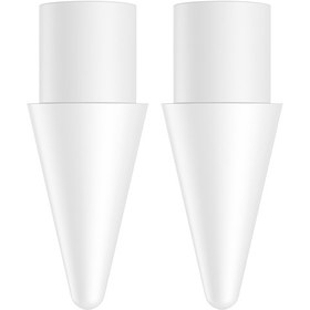 تصویر نوک قلم بیسوس مدل Smooth Writing بسته ۲ عددی Baseus Smooth Writing Capacitive Stylus Tips Moon White 2pcs P80015906213-00