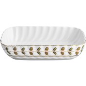 تصویر ظرف سرو گلد کیش مدل GK701133-2 طرح رویسا سایز کوچک 