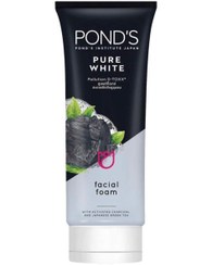 تصویر فوم پاک کننده و روشن کننده صورت پوندز حاوی ذغال شارکل Ponds Pure White 