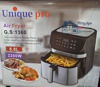 تصویر سرخ کن یونیک پرو مدل G.S1360 ظرفیت ۸.۸ لیتر بدون روغن 