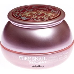 تصویر کرم ترمیم کننده و ضدچروک حلزون برگامو Bergamo Pure Snail Wrinkle Care Cream 