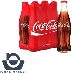 تصویر نوشابه کوکا کولا 250 میلی لیتر شیشه ای 24 عددی CocaCola 