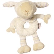 تصویر جغجغه بیبی فن طرح گوسفند BabyFehn Soft Ring Rattle Sheep 