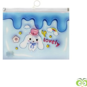 تصویر پاکت زیپی A 5 طلقی فانتزی طرح سینامورول 