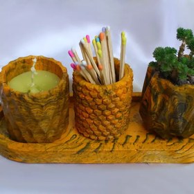 تصویر ست بیضی با شات مدل سنگ مصنوعی 