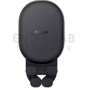 تصویر نگهدارنده موبایل و شارژر بی سیم داخل خودرو 15 وات BASEUS مدل SUWX030001 Baseus SUWX030001 Phone Holder wireless charger