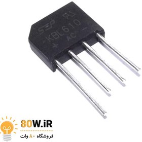 تصویر پل دیود شانه ای KBL610 Bridge Diode KBL610