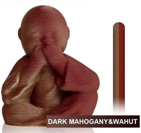 تصویر فیلامنت پرینتر سه بعدی دو رنگ چوب یوسو YouSu Wood PLA Dark Mahogany&Wahut 