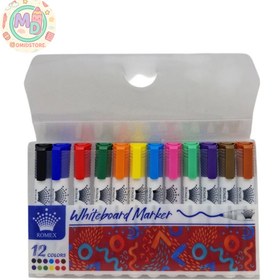 تصویر ماژیک وایت برد 12 رنگ رومکس 