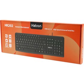 تصویر کیبورد باسیم هترون مدل HK202 HK202 Wired Keyboard