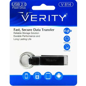 تصویر فلش مموری وریتی مدل V814 ظرفیت 64 گیگابایت V814 64GB USB 2.0 Flash Memory