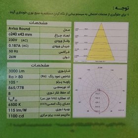 تصویر آویسا 50 وات پارس شعاع توس در 3 رنگ سفید آفتابی و نچرال ارسال رنگ مطابق با سفارش مشتری 