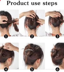 تصویر شانه فلزی شینیون 