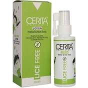 تصویر لوسیون لایس فری ضد شپش سریتا CERITA LICE FREE HERBAL AND NON TOXIC LOTION