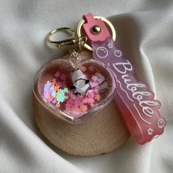 تصویر جاسوئیچی آکواریومی قلب و پاندا 