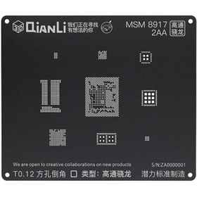 تصویر شابلون سه بعدی مشکی کیانلی MSM8917-2AA 