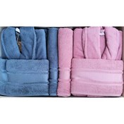 تصویر ست روپوش خانوادگی کالریست نیلی صورتی زنانه | ازدیلک Özdilek EVTABSÖZDL00137 