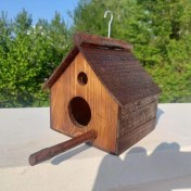 تصویر آشیانه پرنده چوبی دستساز کد 17 