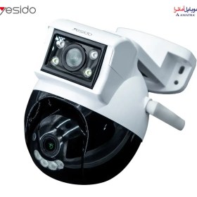 تصویر دوربین هوشمند دوگانه فضای باز دید در شب یسیدو مدل KM12 Yesido Dual Smart Outdoor HD Camera