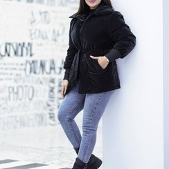 تصویر کاپشن زنانه سیلیکونی ضد آب فری سایز 