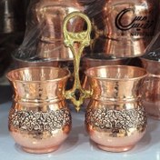 تصویر جا قاشقی مسی مدل رز 