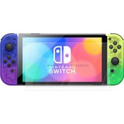 تصویر محافظ صفحه هیدروژل برند راکسپیس و ماهوت مناسب کنسول بازی NINTENDO switch oled 