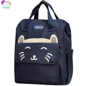 تصویر کوله پشتی لوازم کودک چیکو مدل گربه 