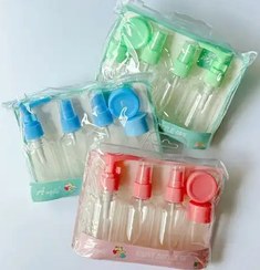 تصویر ست ۶ تکه بهداشتی مسافرتی آجیلی کیف دار 