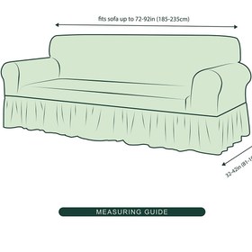 تصویر elgeyar مبل صندلی راحتی Bürümcük، روکش تختخوابشو، نخی کشسان، طول Bürümcük 3 نفره 