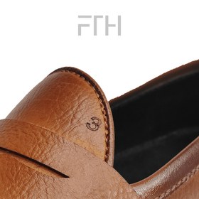 تصویر کفش کالج بچگانه | 2071 - رنگ: عسلی - سایز کفش بچگانه: 26 