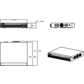 تصویر دستگاه ضبط ویدیویی دیجیتال 4 کانال داهوا XVR4104HS I Dahua XVR4104HS-I 4 Channels Digital Video Recorder