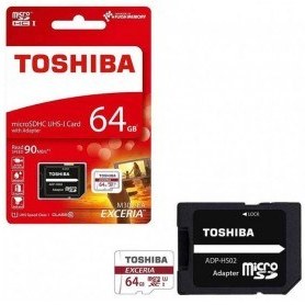 تصویر کارت حافظه رنگی TOSHIBA 64G کلاس 10 سرعت 90MB/s 