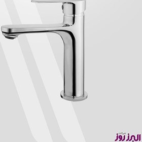 تصویر شیر روشویی البرز روز مدل ونتو رنگ کروم براق 