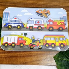 تصویر پازل یک تکه چوبی کودک 