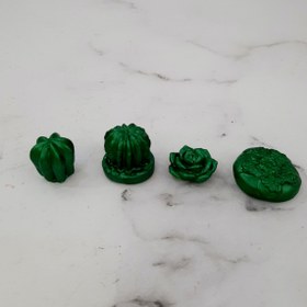 تصویر قالب شمع مدل کاکتوس 4تایی سری B Silicone candle mold